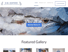 Tablet Screenshot of glseafood.com